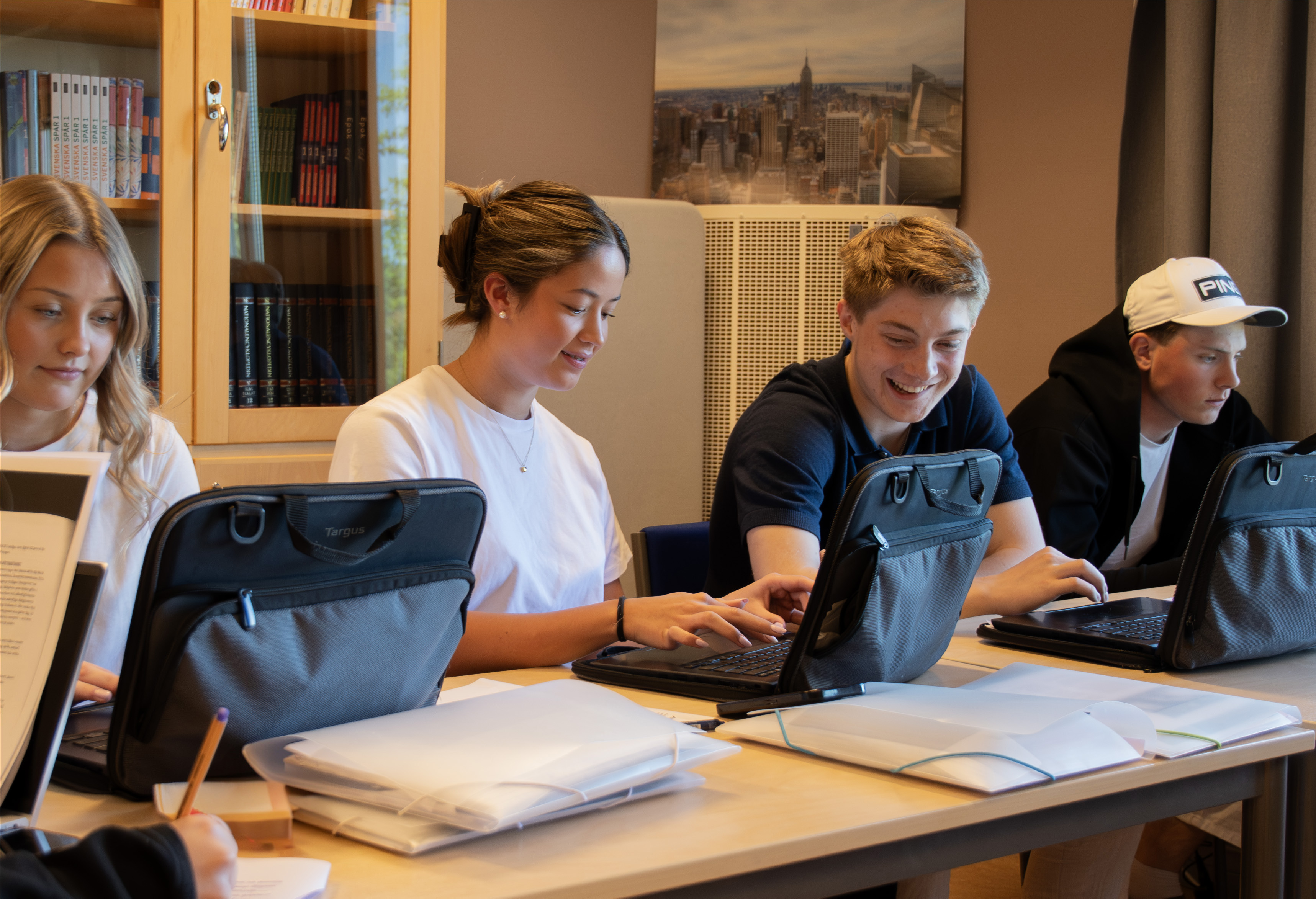 SA och EK elever i klassrummet